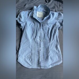 american eagle plaid blouse